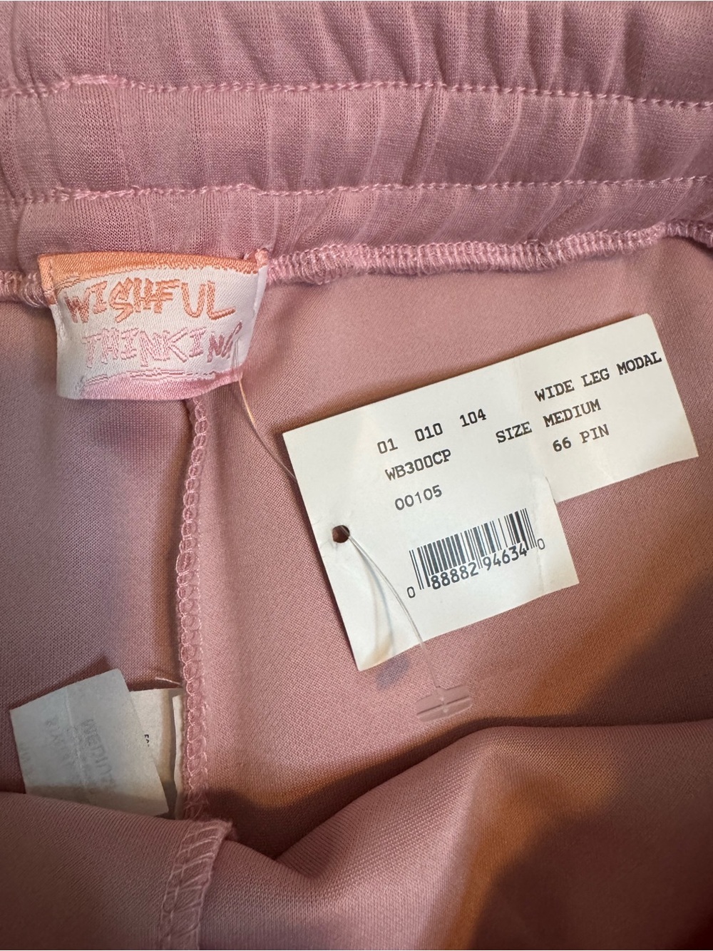 Wishful Thinking Women's Super Soft Sweatpants | Light Pink | Size Medium | Cozy - Picture 6 of 7